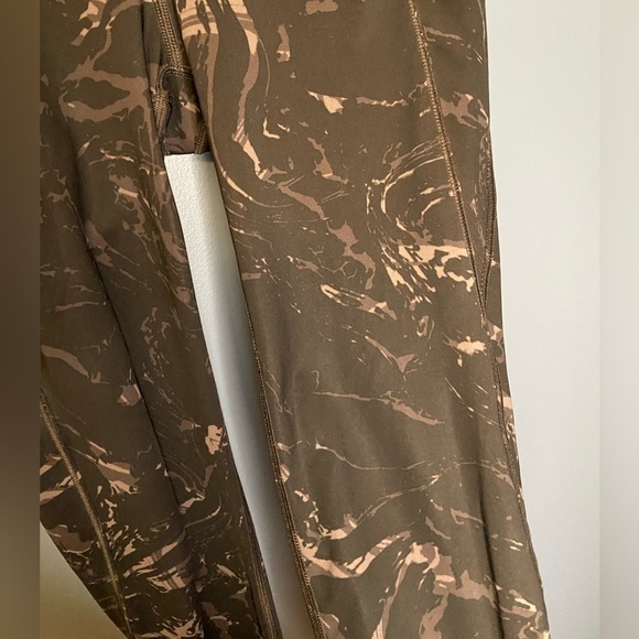 Athleta Velocity‎ Stash Pocket Marble Black 7/8 Tight sz Small - Picture 4 of 9